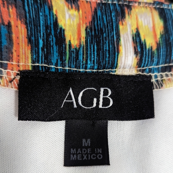 AGB Beaded Neckline Side Slit Maxi Dress Women's Size Medium - Picture 7 of 8